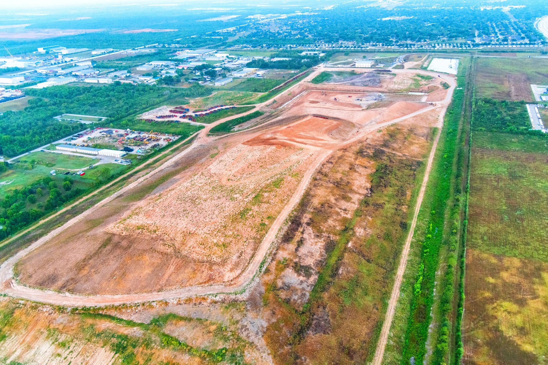 roadway grading project Texas