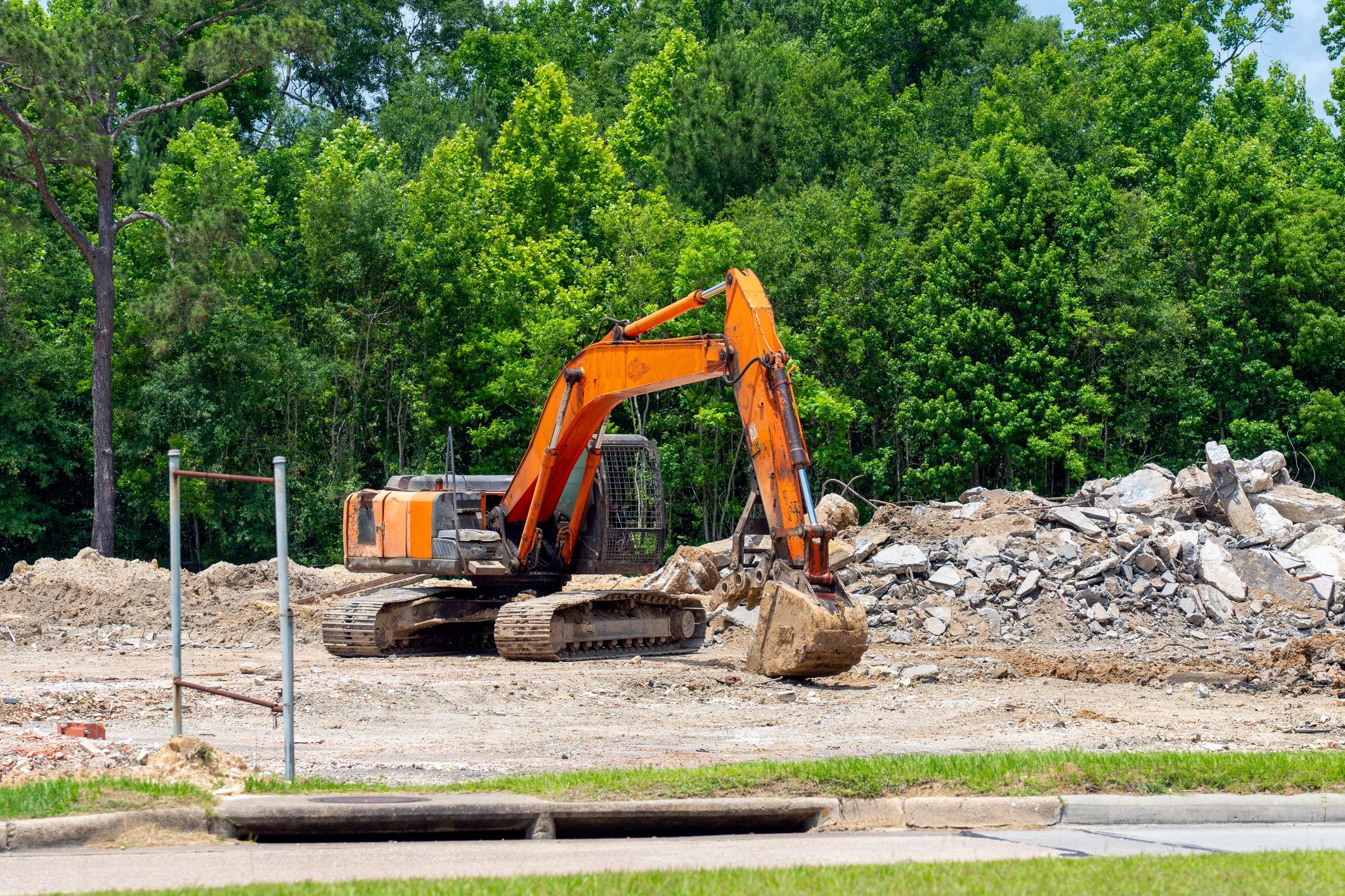 construction site Texas grading excavation civil engineering heavy equipment